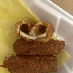 The "mozzarella" sticks ...