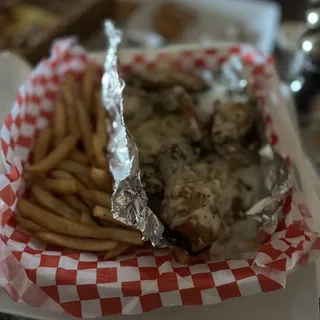6. Six Wings with Fries