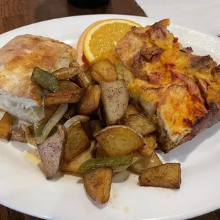 Ham and Cheddar Strata