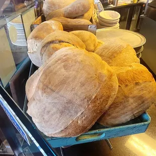 Sourdough bread made in-house.