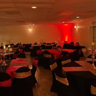 Indoor seating area.