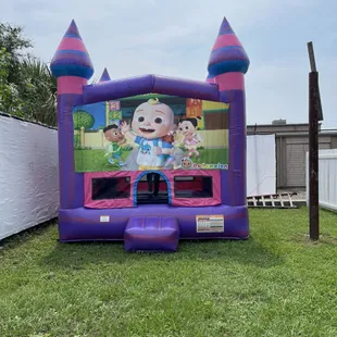 Outdoor fenced in patio space for kids parties