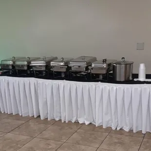 Food serving area