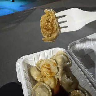 Yummy coated in spicy shoyu sauce