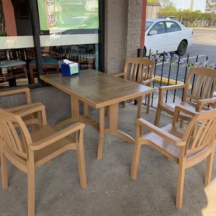 Outdoor seating