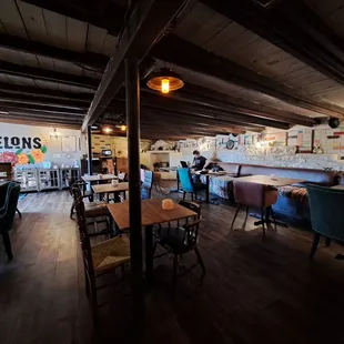 Super cute coffee shop, bar, live music venue and restaurant on Red River