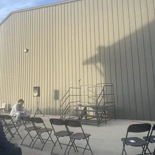 Stage for famous local comedian Saul Trujillo