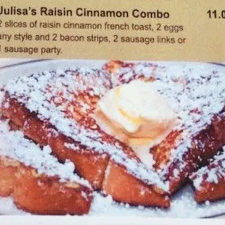 Julisa's Raisin Cinnamon Combo