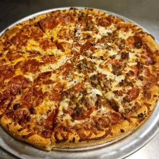 pizza, food