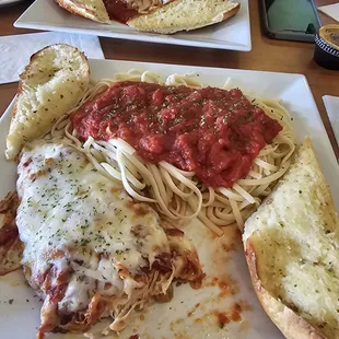 Chicken Parmigiano!  YUM!
