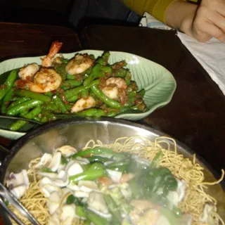 Shrimp with String Beans Malaysian Style