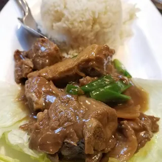 Duck with Bone and Skin with Ginger and Scallion Rice