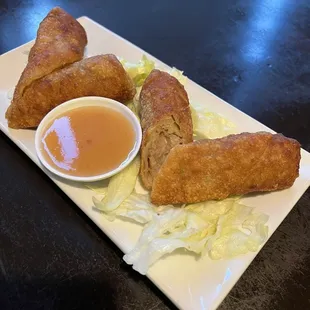 Chicken Egg Rolls.  Decent.