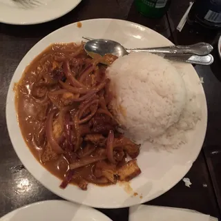 Curry Tofu with Rice