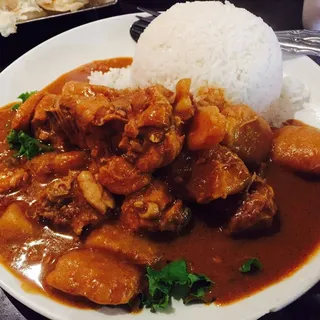 Curry Chicken Potato with Rice