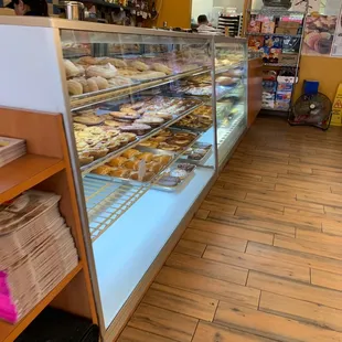 a display of pastries and pastries