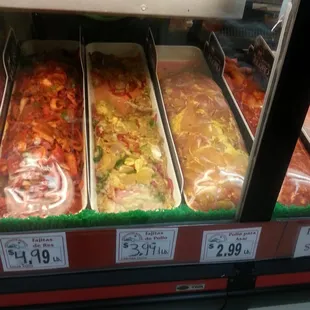 a variety of food items