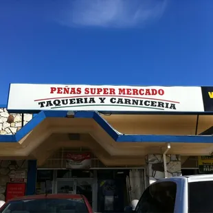 the front of the store