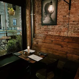 Interior. Cozy seating.