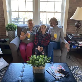 Beautiful People in the sitting area