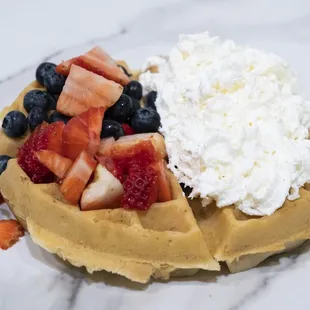 Fresh Belgian Berry Waffle
