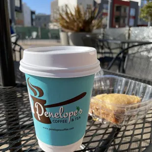 Latte and baklava
