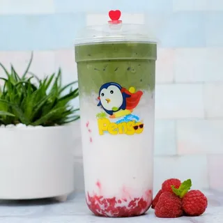 Raspberry Matcha Latte