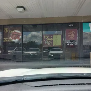 a view of the outside of the restaurant