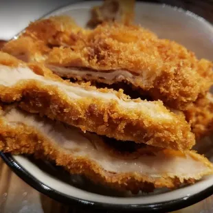 fried chicken strips in a bowl