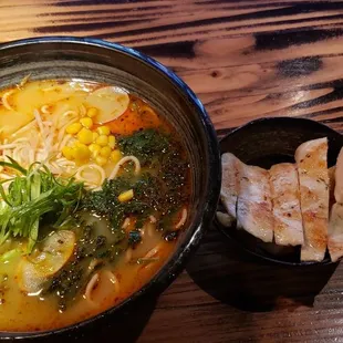 Grilled Katsu Chicken noodle soup