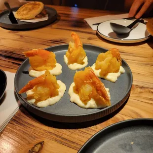 Cream pineapple shrimp