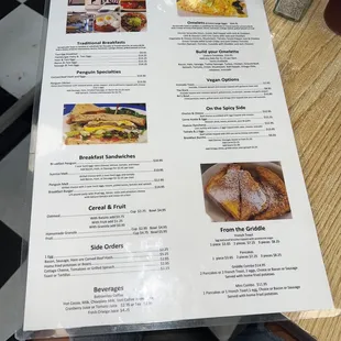 Always a great experience. Breakfast Penguin Sandwich Chili and Beans Lunch