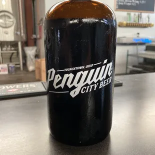Half growler of beer