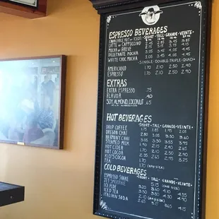 Menu board!