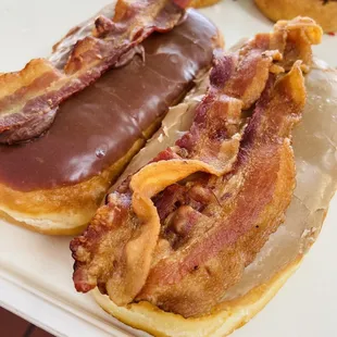 Can't go wrong with bacon donut! Sweet and salty.