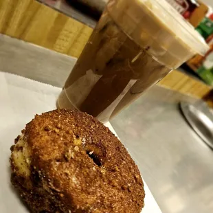 Vietnamese Ice Coffee n Crumble Donut