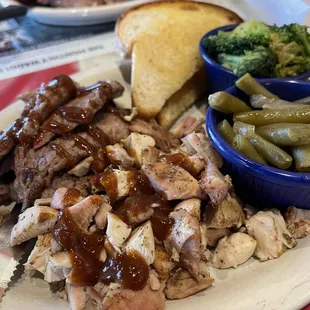 Chicken and brisket plate#2