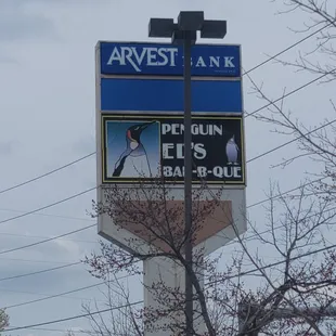 a sign for a barbeque