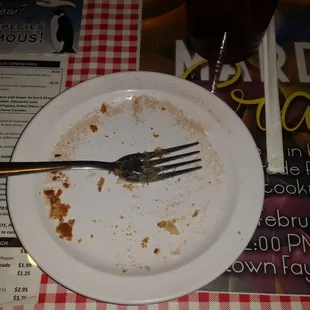 What's left of Betty's Homemade Pie!!! DELICIOUS!!