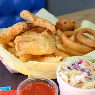 fish and chips, food