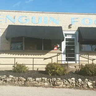 the front of the restaurant