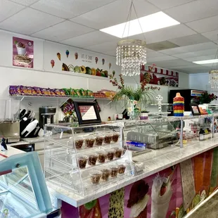 The inside. Very clean with fun decoration