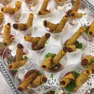 Taquitos with sour cream/salsa