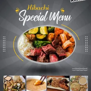 a menu for a special meal