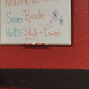 This makes the customer feel more comfortable! Yaas.