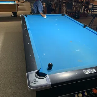 Eight ball corner pocket! Game over