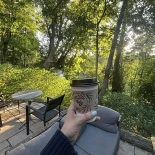 Pistachio americano with oat milk