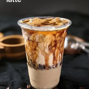 Brown sugar oat milk latte