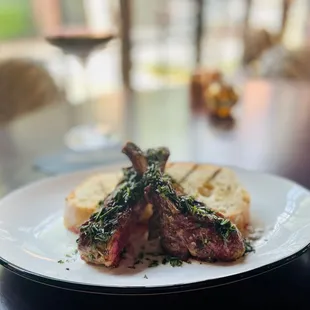 a plate of food on a table