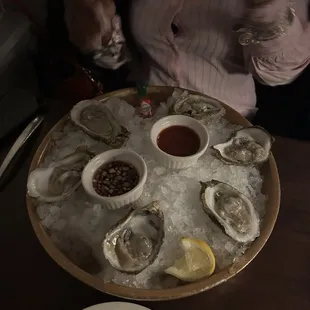 Oysters on The Half Shell*